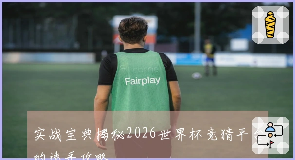 实战宝典揭秘2026世界杯竞猜平台的选手攻略