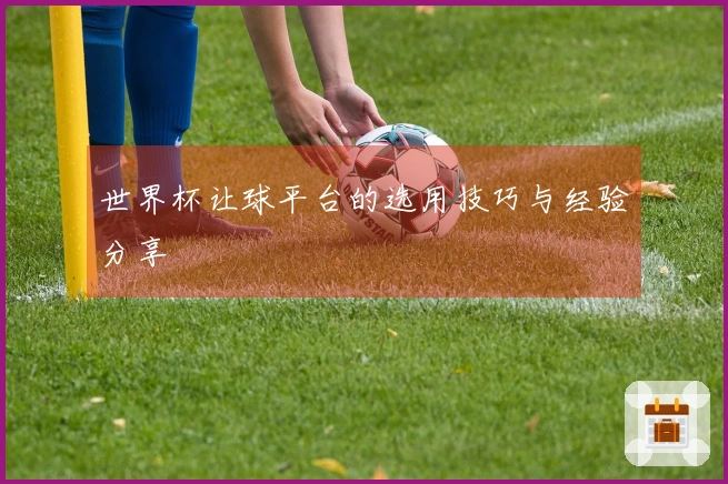 世界杯让球平台的选用技巧与经验分享